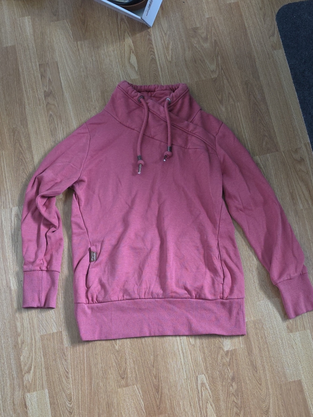 Cozy Pink Funnel Cowl Pullover Sweater